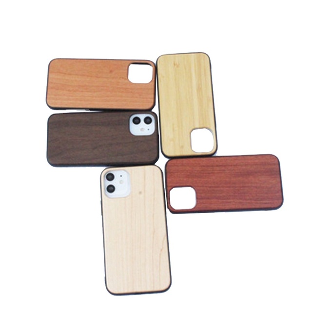 Durable Real Wood Shell Laser Custom Design Handmade Wooden Phone case