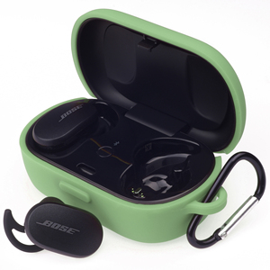 Housse d'écouteurs en silicone pour <span class=keywords><strong>Bose</strong></span> <span class=keywords><strong>QuietComfort</strong></span> sans fil Bluetooth pour écouteurs <span class=keywords><strong>Bose</strong></span> <span class=keywords><strong>QuietComfort</strong></span> <span class=keywords><strong>Earbuds</strong></span> Earphone Cover - Product Image 1