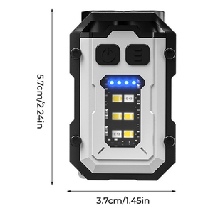 Lampes de poche rechargeables, lampe de poche tactique LED, lampe de poche compacte EDC avec chargement USB, étanche, petite, pour le camping et la randonnée - Product Image 2