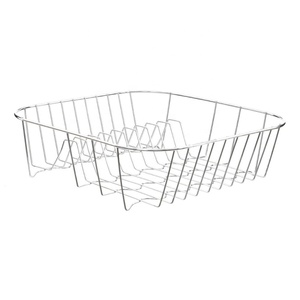 Kitchen Organizer Simple Wire Dish Dryer Drain Holder Cabinet Steel Chrome Wire Bowl Dish <strong>Drainer</strong> and Organizer - Product Image 1