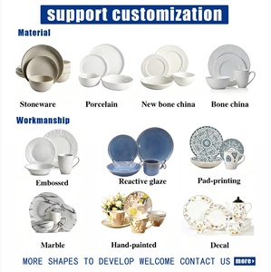 Bestseller 2026 Set di Piatti a Tema Coniglietto Pasquale, Stoviglie in Ceramica Bianca per Bambini e Famiglia - Product Image 6