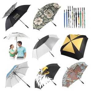 Golf Umbrella Large 62/68/72 Inch Extra Large Oversize Double <b>Canopy</b> Vented Windproof Waterproof Straight Auto Open - Product Image 3