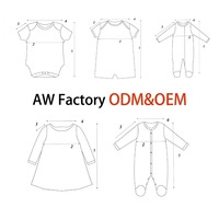 Baju Kimono Bayi Baru Lahir Lengan Pendek Putih Katun Organik Gots, Polos, Unisex untuk Bayi Laki-laki dan Perempuan
