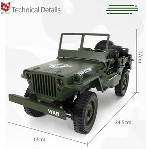 CY-D844 1:10 2,4G 4WD RC jeeps militares camión - Product Image 6