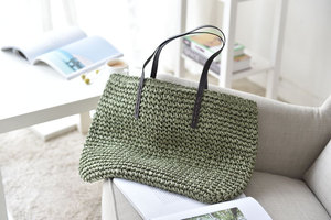 Straw Bag Woven Bag New Beach Bag Travel Wild Holiday Handbag - Product Image 4