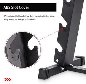מתלה דבל 6 משקל שכבה מתלה כמסגרת פלדה אימון כוח עבור תרגיל חדר כושר ביתי - Product Image 5