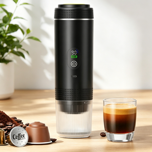 Cafetera de Cápsulas Portátil con Pantalla LED, 20 Bares de Presión, Recargable, Compacta, Personalizable para Uso Diario - Product Image 2