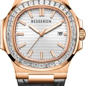 Reloj de Pulsera para Hombre con Diamantes Mosinite, Reloj de Acero Inoxidable, Logotipo Personalizado, Reloj Automático, Relojes Mecánicos de Lujo para Hombre - Product Image 2