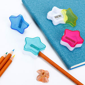MINI Sacapuntas de plástico para niños de regreso a la escuela esencial-<span class=keywords><strong>papelería</strong></span> portátil y de colores sacapuntas Manual - Product Image 4