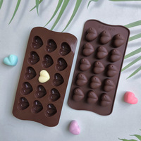 Moules en silicone alimentaire à 15 cavités, résistants à la chaleur et antiadhésifs, pour pâtisseries, bonbons et gâteaux - Vente en gros