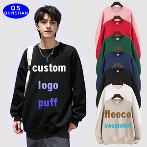 Sudadera de Forro Polar Grueso de 380 g/m² Personalizada para Invierno, Unisex, con Bordado, Impresión de Logotipo, Cuello Redondo, Color Sólido, Alta Calidad - Product Image 1