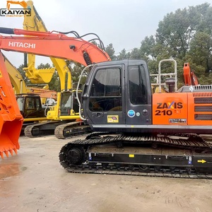 Excavadora de cadenas Hitachi ZX210 usada, de 20 toneladas, excavadora hidráulica sobre orugas para movimiento de tierras en construcción. - Product Image 2