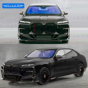 YICKU Kit Carrozzeria MSY Serie <span class=keywords><strong>7</strong></span> Facelift per <span class=keywords><strong>BMW</strong></span> Serie <span class=keywords><strong>7</strong></span> G70 735Li 740Li <span class=keywords><strong>M</strong></span>, Kit in Fibra di Carbonio con Labbro Anteriore e Diffusore Posteriore - Product Image 2