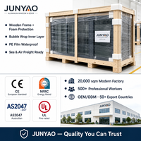 Fenêtre à battant double vitrage insonorisée en alliage d'aluminium JUNYAO, fabrication directe usine, 6063-T5 CE NFRC ODM pour salle de concert et villa