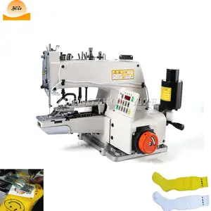 Automatic Electric Direct Drive Button Attaching Industrial Underwear Socks Paper Card Labeling Overlock Button Sewing Machine