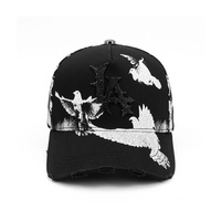 Expédition Rapide Casquettes de Baseball Personnalisées Broderie 3D DH Impression sur Toile de Haute Qualité Casquettes 5 Panneaux Visière Courbée Gorras Faible MOQ
