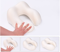 Kit de voyage confortable, oreiller de voyage en mousse à mémoire de forme avec masque pour les yeux et bouchons d'oreilles, parfait pour le soutien du cou
