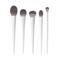 Kit de pinceaux de maquillage végétalien professionnel marque privée fond de teint de luxe poudre correcteur maquillage de voyage ensemble de pinceaux avec étui