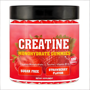 OEM/ODM Formula personalizzata <span class=keywords><strong>Pre</strong></span>-allenamento Gummies sapore di fragola fornisce integratore energetico proteine creatina monoidrato Gummies - Product Image 1
