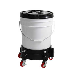 Base <span class=keywords><strong>mobile</strong></span> multifonctionnelle Offres Spéciales avec seau de lavage de voiture en plastique de 5 gallons Seau en plastique de 20 litres avec couvercle en filet - Product Image 2