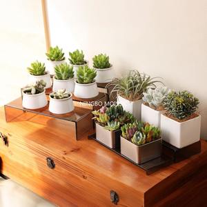 MOISSIC Supports de présentation coulissants en acrylique de 12 pouces, style vintage, écologiques, durables, transparents, noirs, pour parfums et figurines - Product Image 6