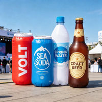 Réplique gonflable personnalisée de canettes et de bouteilles de boissons pour la publicité et la promotion d'événements