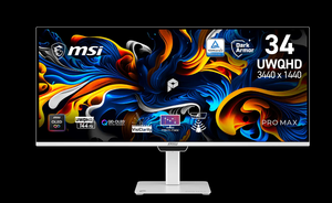 MSI PRO MAX จอภาพสำหรับเล่นเกมแบบไวด์สกรีน IPS ขนาด 34 นิ้ว 21:9 165Hz เวลาตอบสนอง 1ms ความสว่าง 450cd/m² อินเทอร์เฟซ HDMI - Product Image 2
