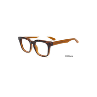 Montures de lunettes optiques carrées surdimensionnées en acétate TR, monture large pleine pour hommes et femmes, lunettes de vue OEM ODM