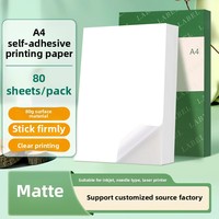 Étiquettes d'emballage personnalisées A4 en papier kraft brillant ou mat, adhésives, compatibles avec les imprimantes laser, jet d'encre et matricielles, résistantes à l'eau, pour supermarchés et épiceries