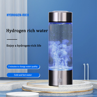 Botol Air Minum Vakum Stainless Steel Pintar dengan Filter Air Rumah Tangga, Dapat Diisi Ulang, Portabel, Kaya Hidrogen, dan Ionisasi