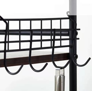 Tùy chỉnh chất lượng cao Cửa hàng đồ nội thất nhà bếp đồ dùng nhà bếp Bộ đồ ăn khăn công cụ phụ kiện kim loại lưu trữ Giá hiển thị đứng - Product Image 2