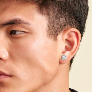 ต่างหูเพชรโมอิสซาไนต์ GRA 3.0 กะรัต VVS เกรดพรีเมียม สำหรับผู้ชายและผู้หญิง สไตล์ฮิปฮอป เงินแท้ 925  ขายส่ง ผ่านการทดสอบเพชร - Product Image 6