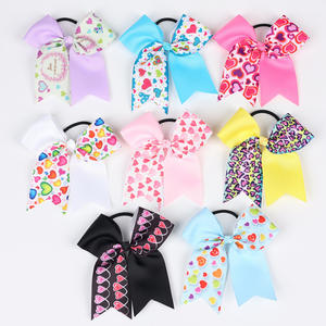 Fascia per capelli dolce di san valentino fascette per capelli per ragazze fiocchi elastici elastici elastici accessori per capelli per bambini - Product Image 3