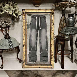 <span class=keywords><strong>JL</strong></span> กางเกงยีนส์ผู้ชาย, กางเกงยีนส์100% เอวปานกลางแบบอเมริกันมีซิปสำหรับฤดูใบไม้ผลิฤดูใบไม้ร่วงและฤดูหนาว - Product Image 3