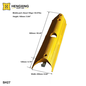Separatore di corsie di gomma durevole per la sicurezza del traffico senza postazione divisore di strada giallo diretto della fabbrica della cina - Product Image 2