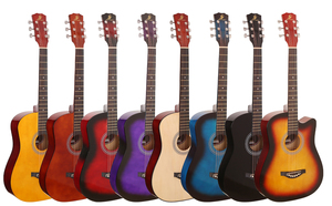 Moins cher En Gros Chine Fait 38 Pouces <span class=keywords><strong>Guitare</strong></span> Acoustique Linden Corps Finition Mat <span class=keywords><strong>Guitare</strong></span> Acoustique OEM ODM Logo - Product Image 2