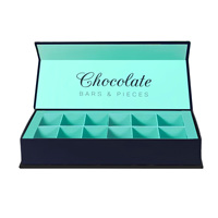 Boîte cadeau de luxe personnalisée avec logo imprimé numériquement, étanche, pour bonbons, chocolats et macarons, avec doublure en mousse, recyclable