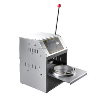 Feuille commerciale bureau petit manuel yaourt bulle thé jus papier plastique tasse scellant Machine à sceller