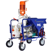 GTM6 380V Mélangeur de ciment automatique triphasé Machine de plâtrage de murs en gypse Machine de construction