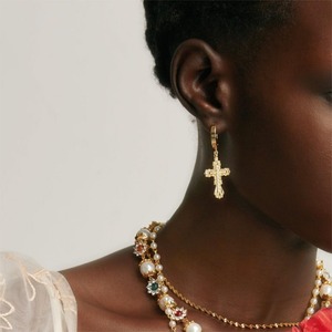 Ensemble de colliers en perles coquillages croisés personnalisés de <span class=keywords><strong>style</strong></span> <span class=keywords><strong>gothique</strong></span> pour femmes, accessoires de bijoux en cuivre - Product Image 3