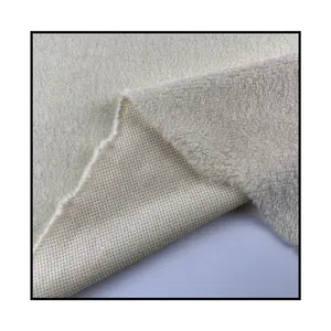 Polyester Cheap Soft Brushed Sherpa Fleece Fabric Sale By Yard