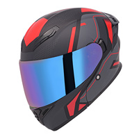 Casque de moto personnalisé à double visière Casque rabattable de haute qualité, approuvé DOT pour adultes femmes hommes