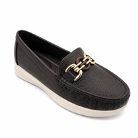 Mocassins personnalisés avec logo pour femmes, légers, lumineux, antidérapants, brodés, plateforme à semelle épaisse, mode printemps-automne, vente en gros