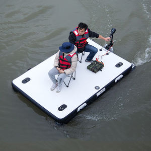 Plateforme aquatique <span class=keywords><strong>gonflable</strong></span> personnalisable avec taille et logo sur mesure, adaptée à plusieurs <span class=keywords><strong>personnes</strong></span> pour les activités nautiques et la pêche - Product Image 3