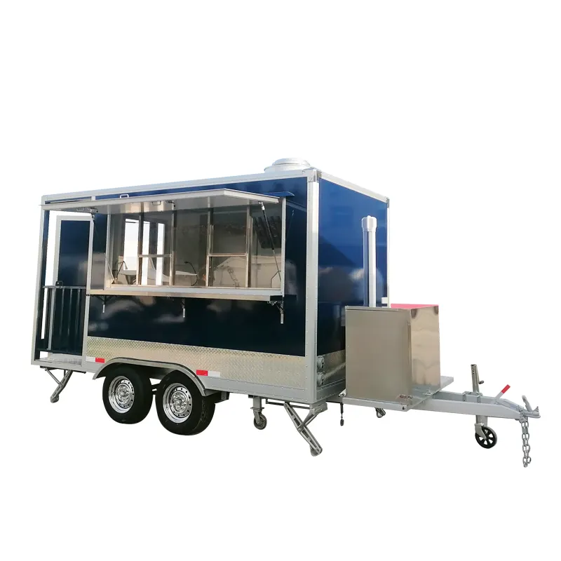 MAI CHE kundenspezifischer mobiler Schnellimbiss-Quadrat-Anhänger für Lebensmittel-Truck für USA-Standard