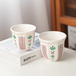 Ensemble de tasses à café en céramique de Chine osseuse de style européen 7oz service à thé de l'après-midi émaillé bleu et or pour les <span class=keywords><strong>parents</strong></span> de cadeau de thé pour les femmes - Product Image 6