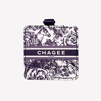 Étui pour écouteurs en cuir PU imprimé, étui portable à rabat pour écouteurs sans fil avec porte-clés, motif personnalisé, vente en gros