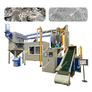 Máquina de separação de plástico e alumínio de alta recuperação para sucata de alumínio e plástico