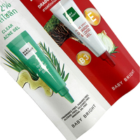 Sac de recharge cosmétique personnalisé, emballage de voyage, échantillon de crème pour le visage, sachet de lotion, crème pour les yeux, pochette cosmétique avec bec verseur, double emballage