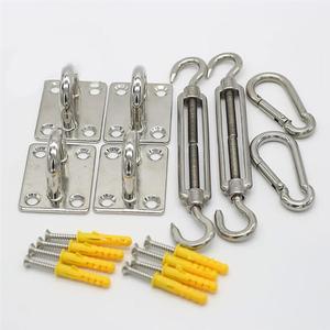 ชุดอุปกรณ์ผ้าใบกันแดดสแตนเลส M5 พร้อมตัวปรับแรงดึง ตะขอ และตัวล็อค สำหรับใช้งานกลางแจ้ง - Product Image 3